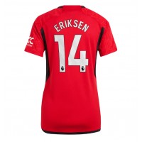Echipament fotbal Manchester United Christian Eriksen #14 Tricou Acasa 2023-24 pentru femei maneca scurta
